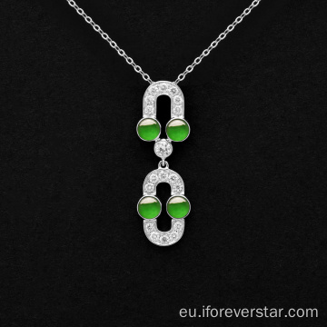 Izoztua jadeite berde pure moda estiloa jadeite multzoak